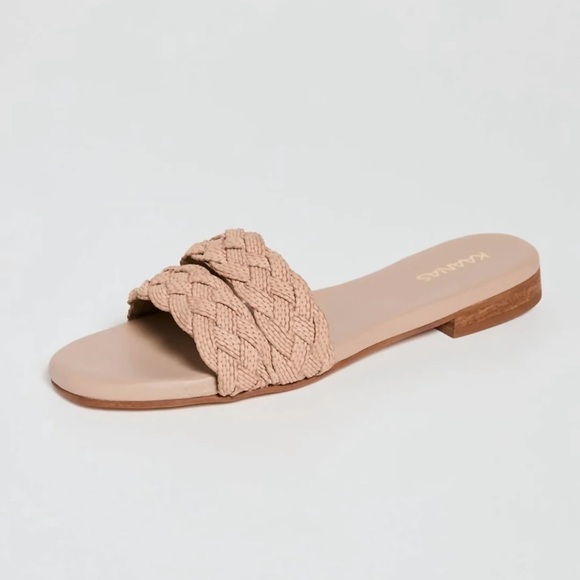 Women's Papagayo Double Braid Slide Sandals In Camel 🐫 - Picture 4 of 9